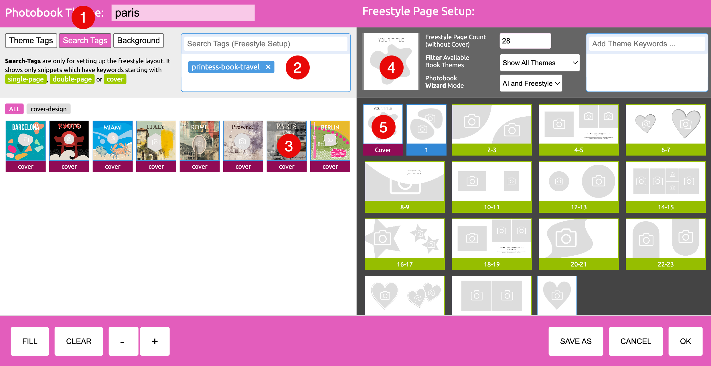 Configure the Paris Theme Step 1