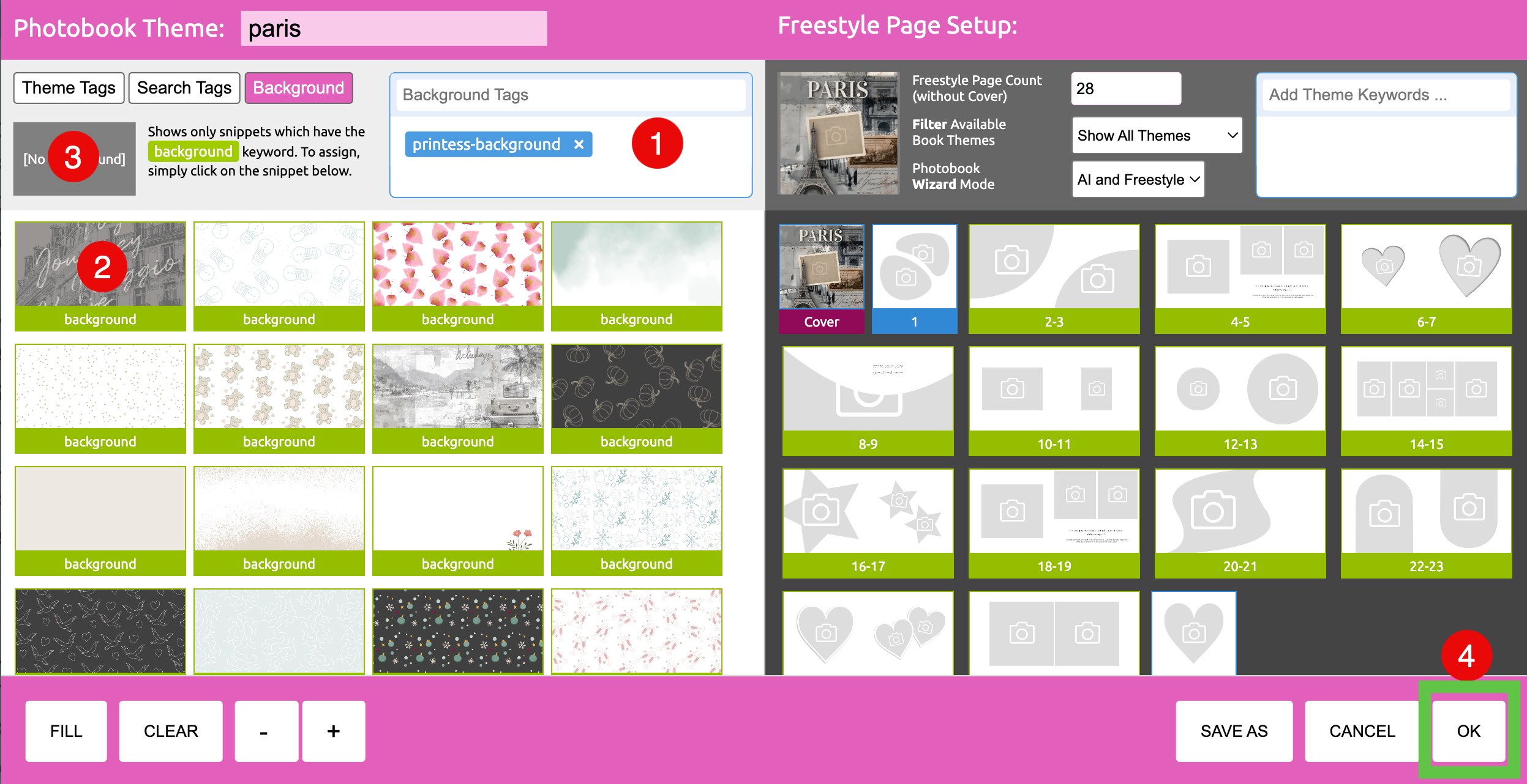 Configure the Paris Theme Step 2