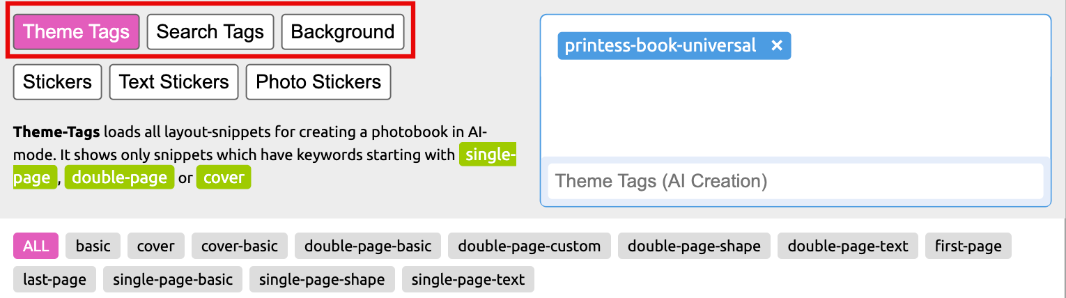 Layout Snippet Theme Tags