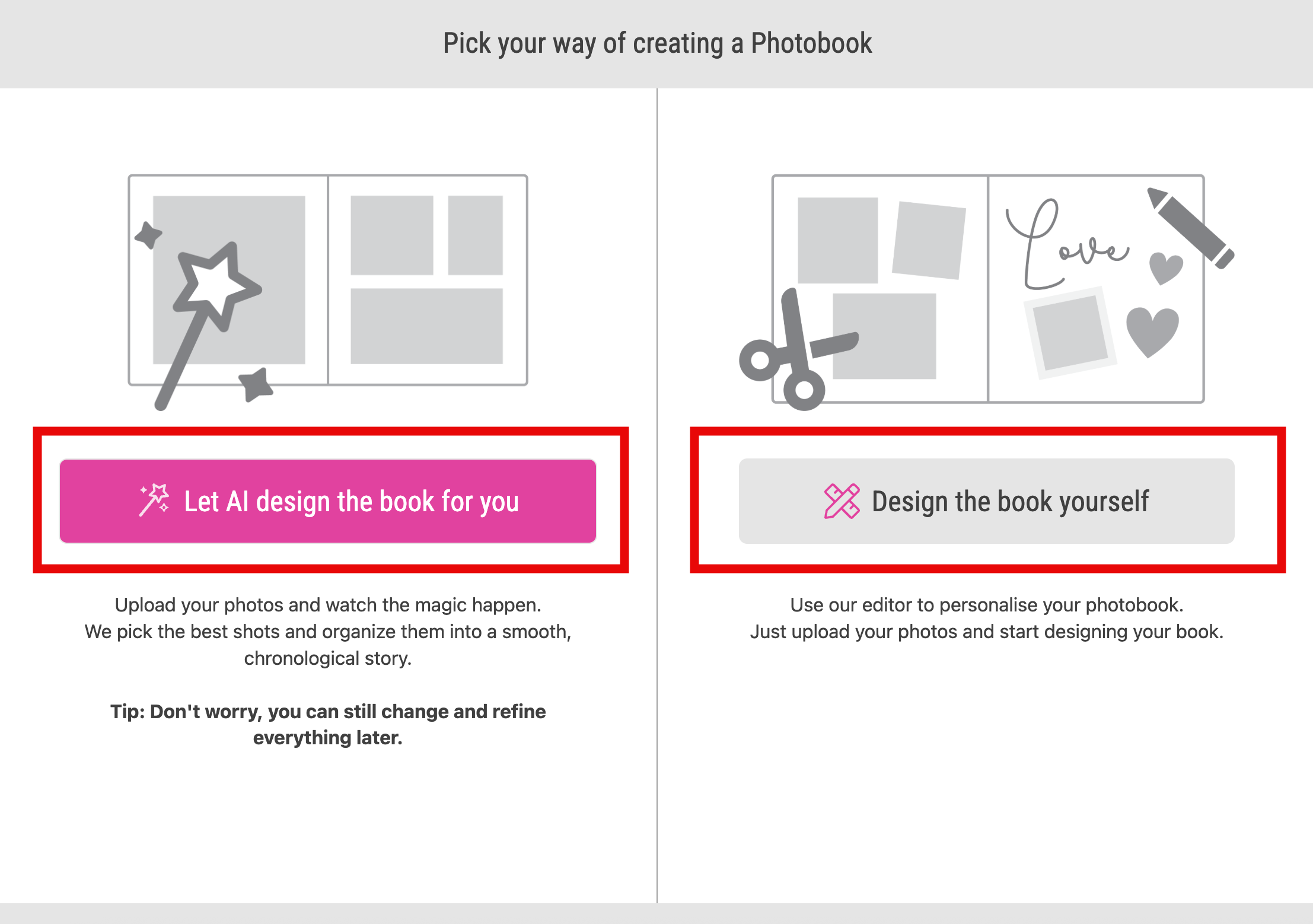 Freestyle or Magic Photobook