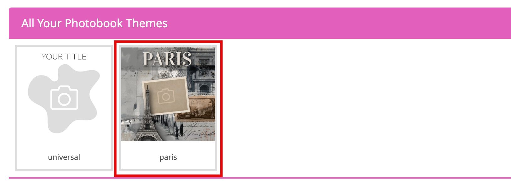 Theme List With Two Themes