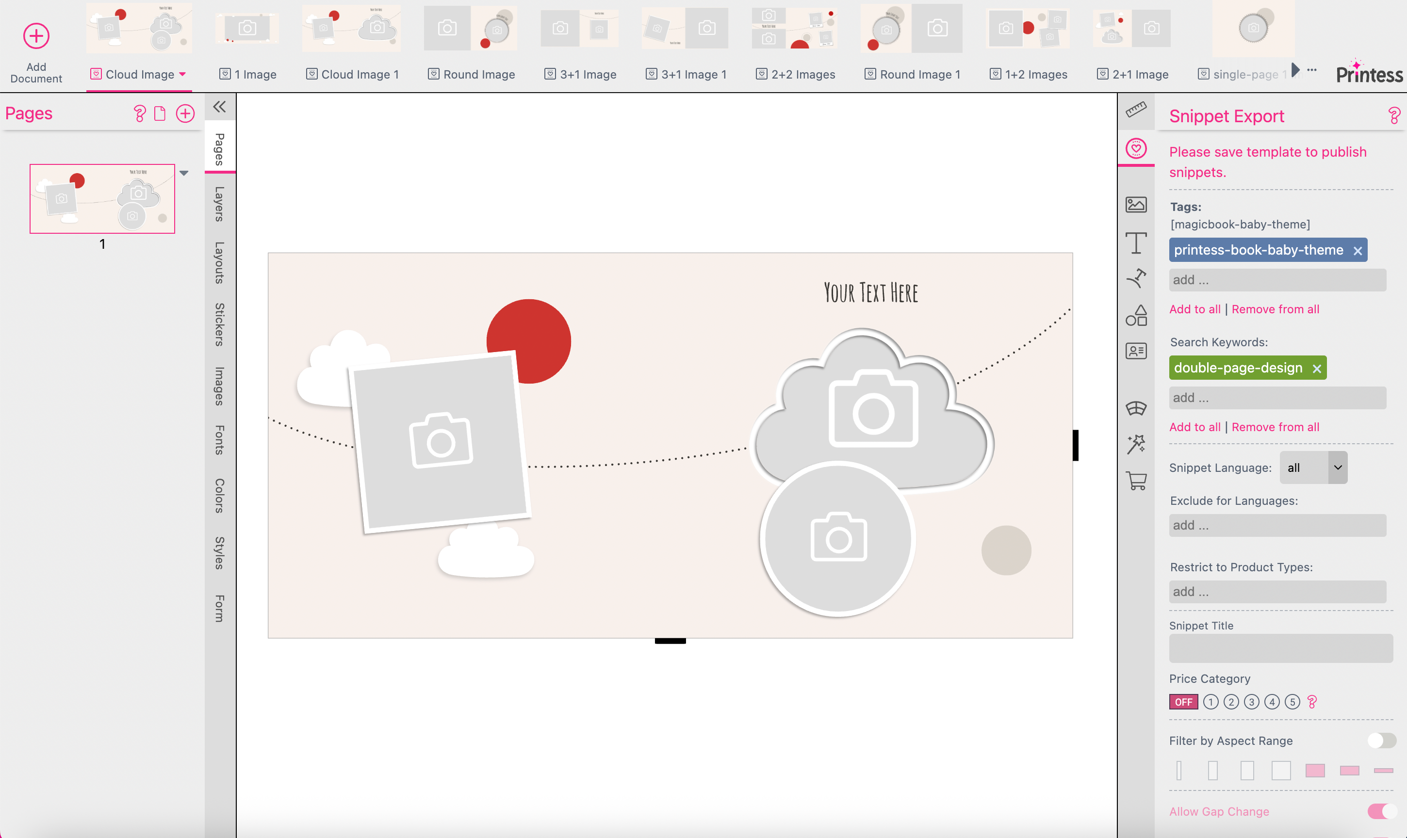 Layout Library MagicBook Baby