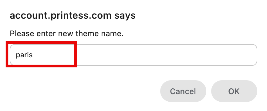 Define Theme Name