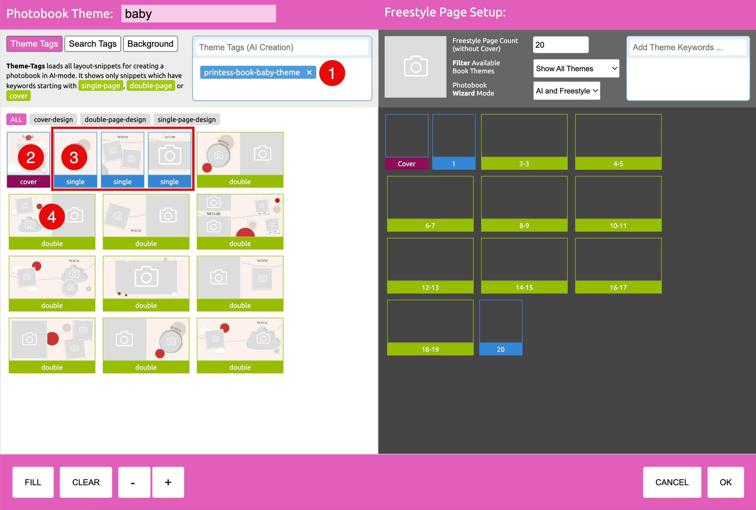 Set Up Theme Baby First Step