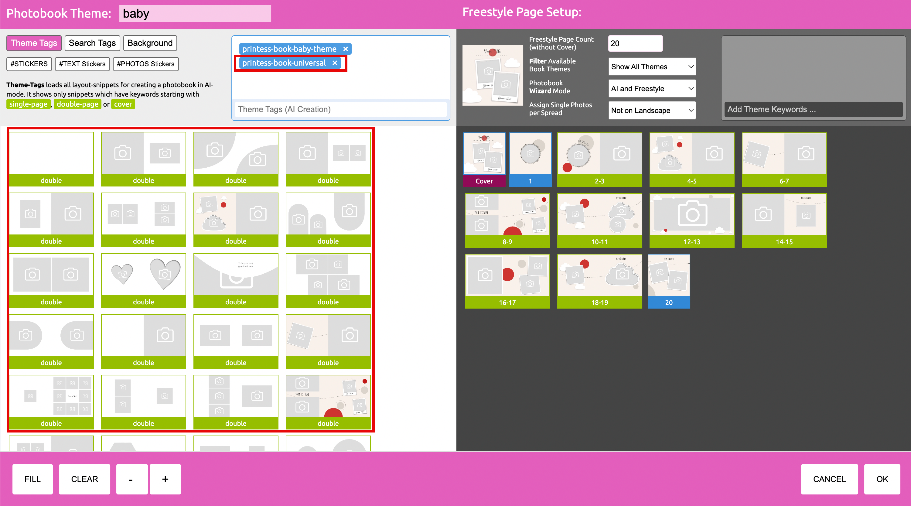 Universal Layouts Added To Theme Baby