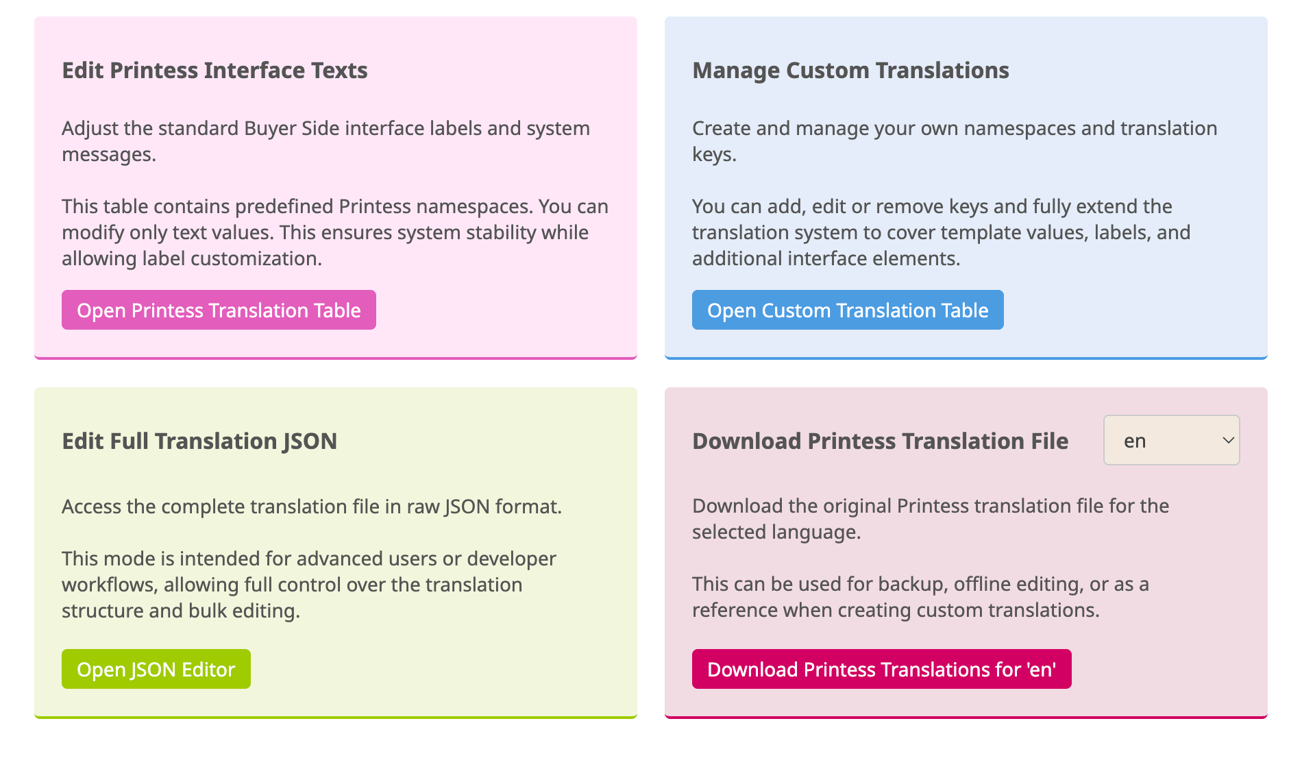 Translation Tables