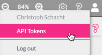 login menu