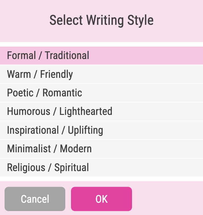 AI Text Styles