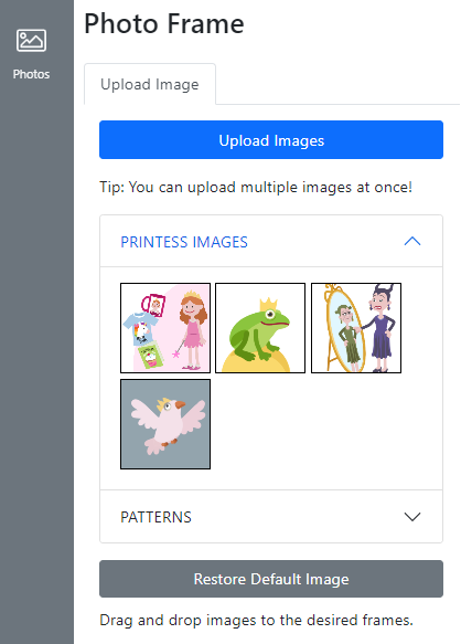 Reset to Default Images Groups