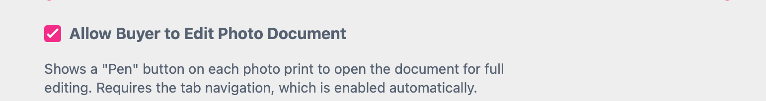Allow Buyer To Edit