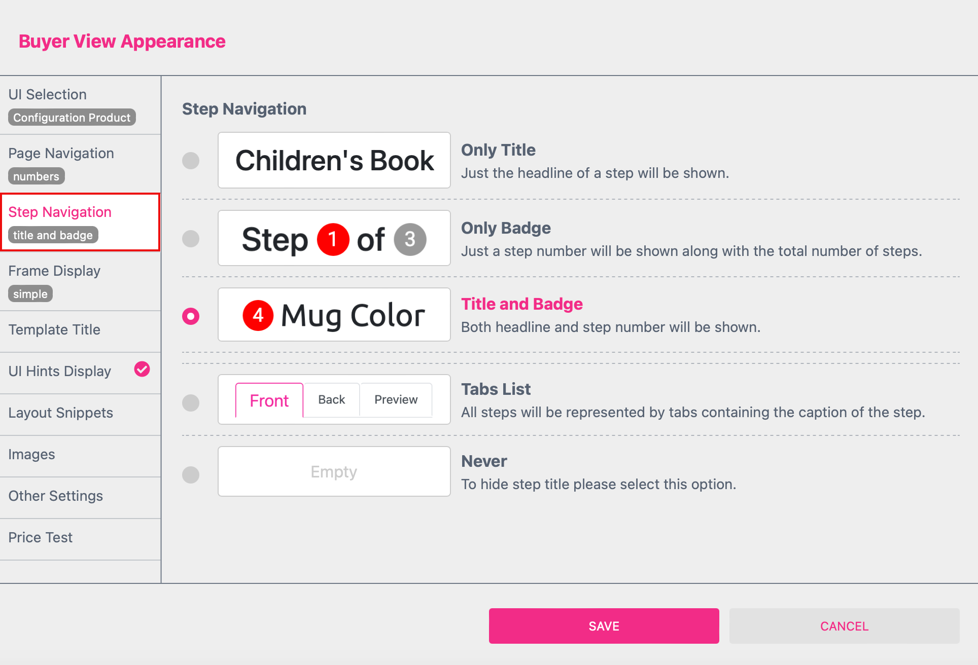 Step Navigation