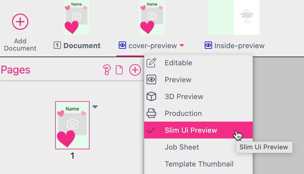 Slim UI Preview