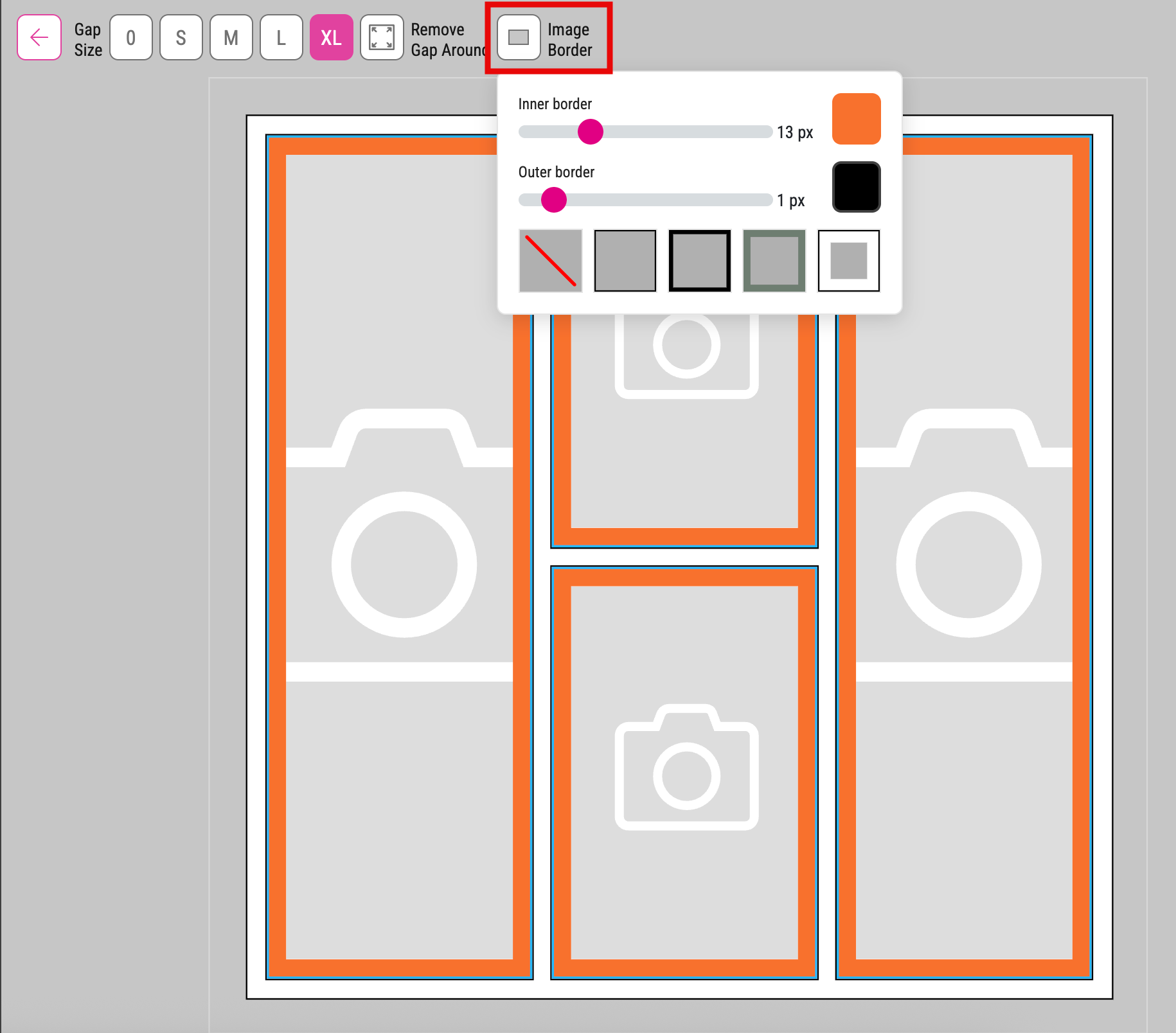 Splitter Image Borders