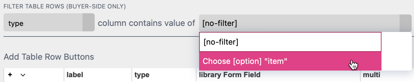 Choose Select List