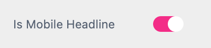 Is Mobile Headline