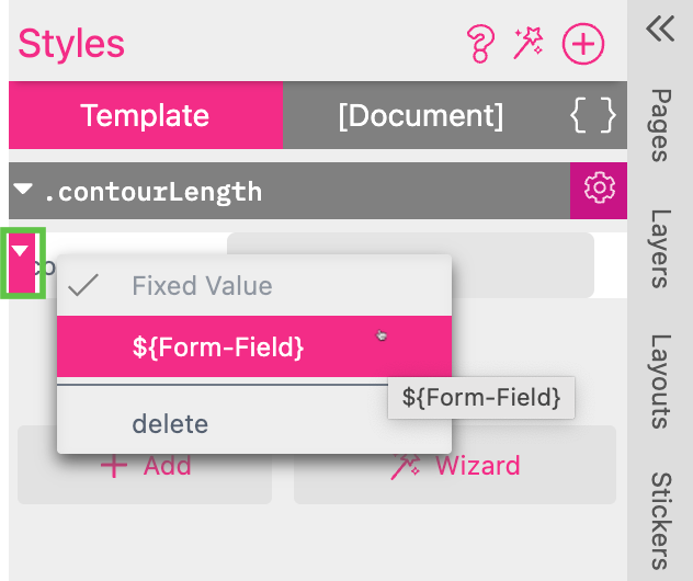 Add Style Contour Length Property