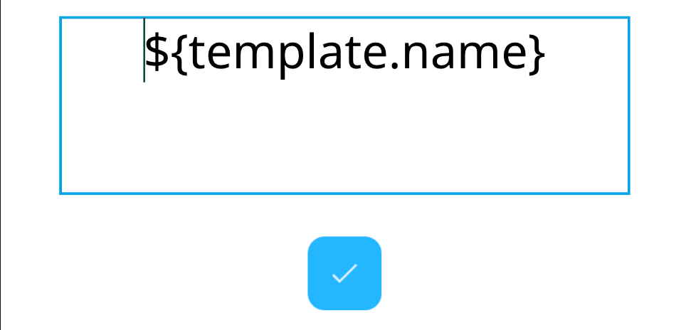 Template Name Displayed