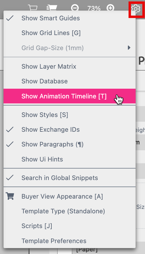 Show Animation Timeline