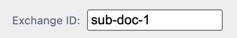 Sub Document Setting Exchange ID