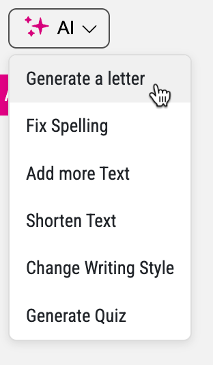 AI Text Icon