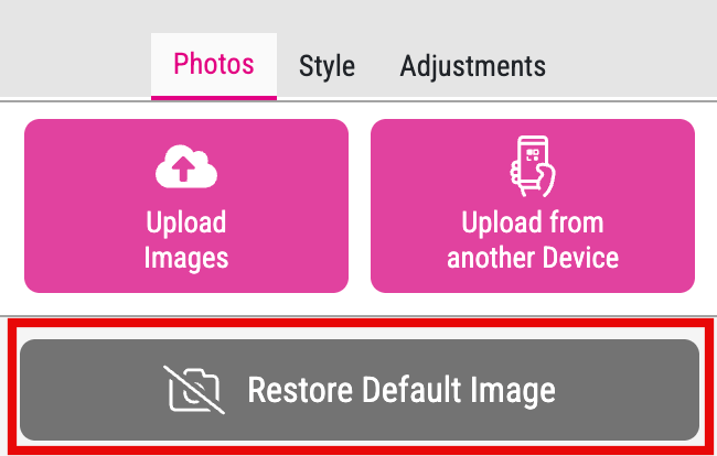 Reset to Default Panel UI