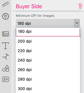 Minimum Image Resolution Setting