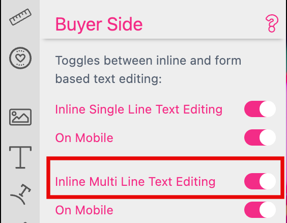 Inline Multi Line Text Editing