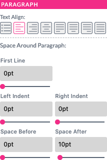 Paragraph Properties