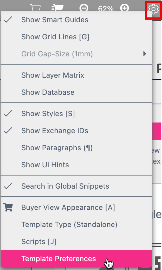 Open template References