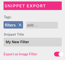 Image Filter Tagging