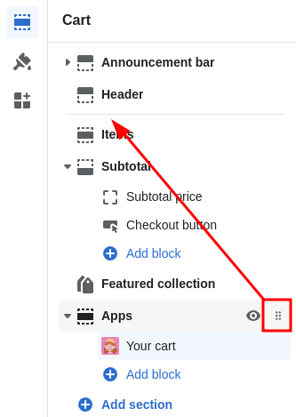 Position App block