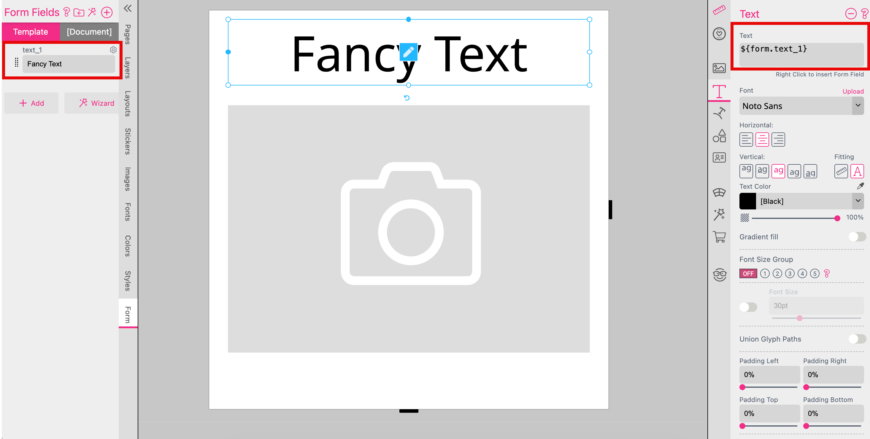Amazon Text Frame Title