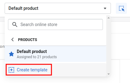 Create product page 1