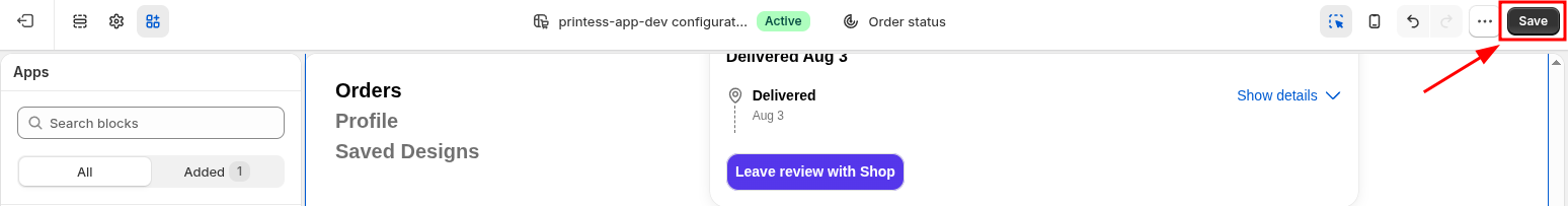 Step 6 – Save your changes