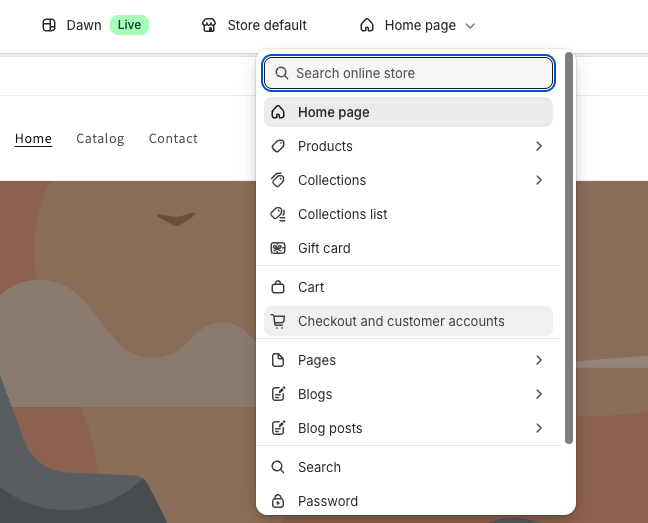 Checkout and customer accounts