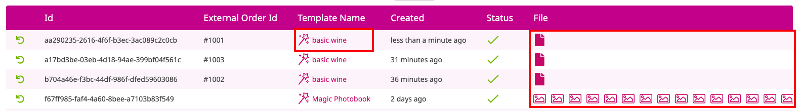 Print Files and Templates