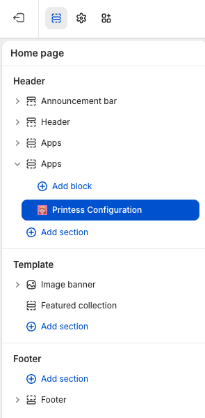 Printess Section working