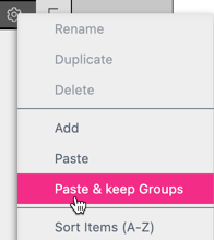 Color Paste With Groups