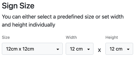 Second Form Field Heigh and Width Values