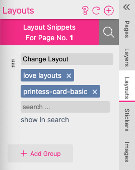 Layout Panel Tab