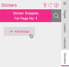 Sticker Panel Tab