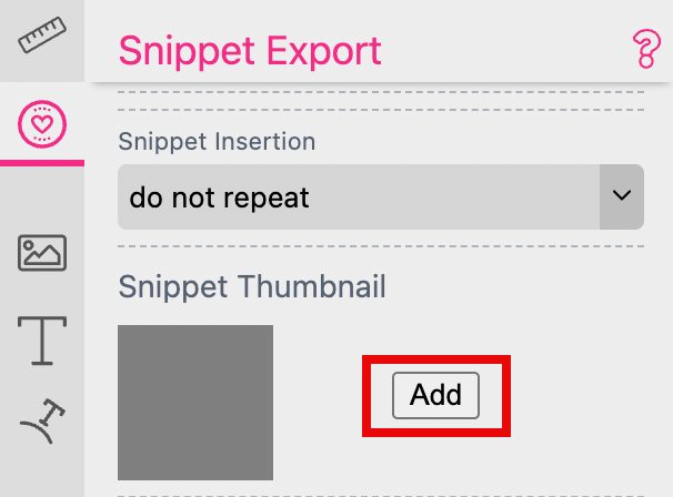 Layout Snippet Thumbnail Upload