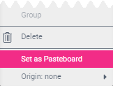 Set as Paste Board in Context Menu