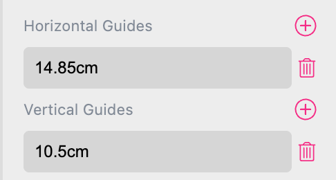 Additional Vertical or Horizontal Guides