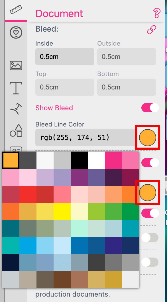 Color Bleed Safe Zone
