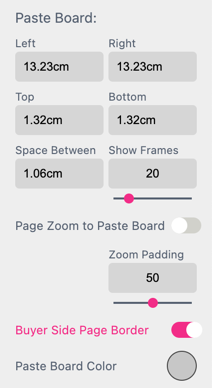 paste Board Settings