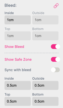 Bleed Settings