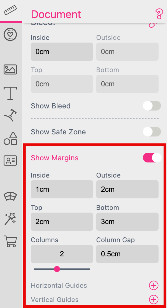 Show Margin