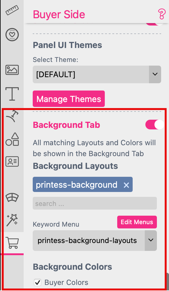 Background Layout Snippet Assignment
