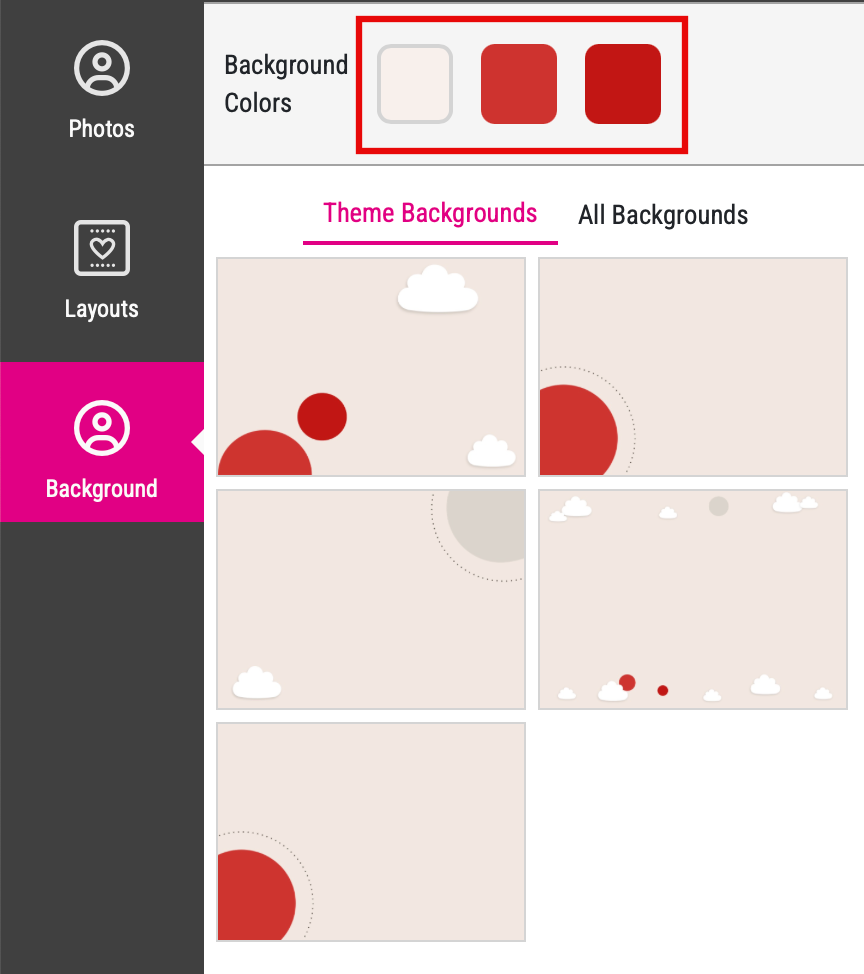 Baby Theme Multiple Background Selection Buyer Side